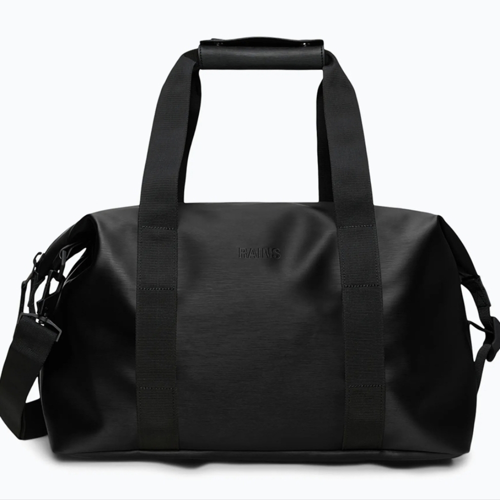 Nwt! Rains, Unisex, Hilo Weekend Bag , Small W3, Black Grain